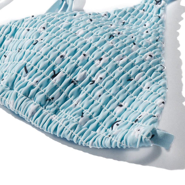 Multicolored Women Swimwear Modern Push Up Swimsuit Micro Bikinis Set Swimming Bathing Suit Beachwear Bikini Women's Bikini Set Two Piece Ribbed Padded Front Back Self-tie Triangle Bikini Lace Up Bottom