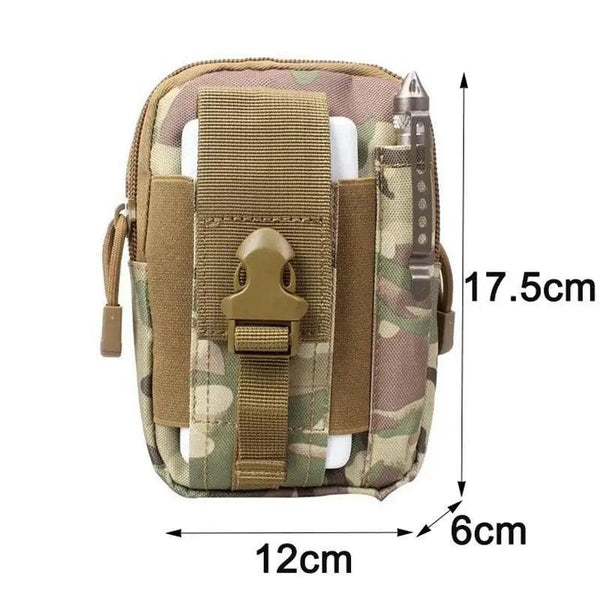 Multifunction Classic Water-Resistant Phone Bag Outdoor Waist Bag Portable Durable Large Capacity Bags