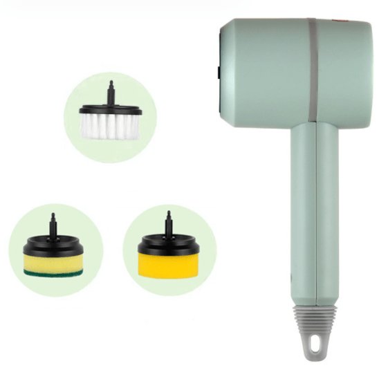 Multifunctional Electric Cleaning Brush with Scouring Pad Attachment