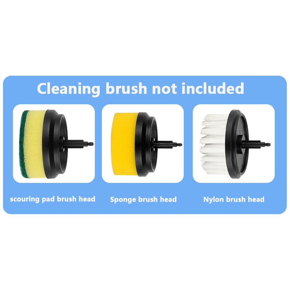Multifunctional Electric Cleaning Brush with Scouring Pad Attachment