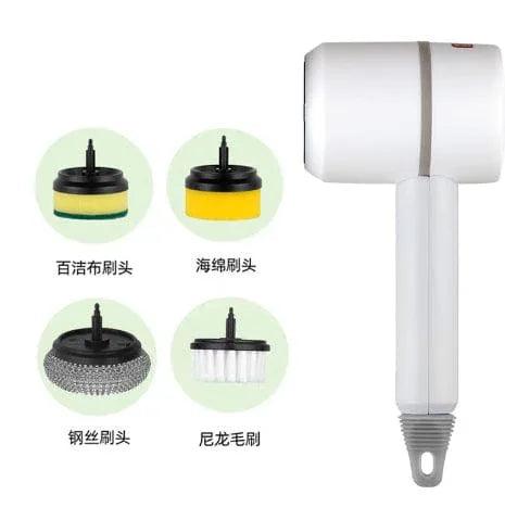 Multifunctional Electric Cleaning Brush with Scouring Pad Attachment - Gifts for You 'n Me