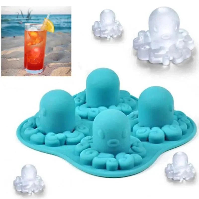 Multifunctional Ice Cube Maker Creative Silica Gel Gun Bullet Skull Shape Tray Mold Home Bar Party Cool Whiskey Wine Ice Cream Bar Tool