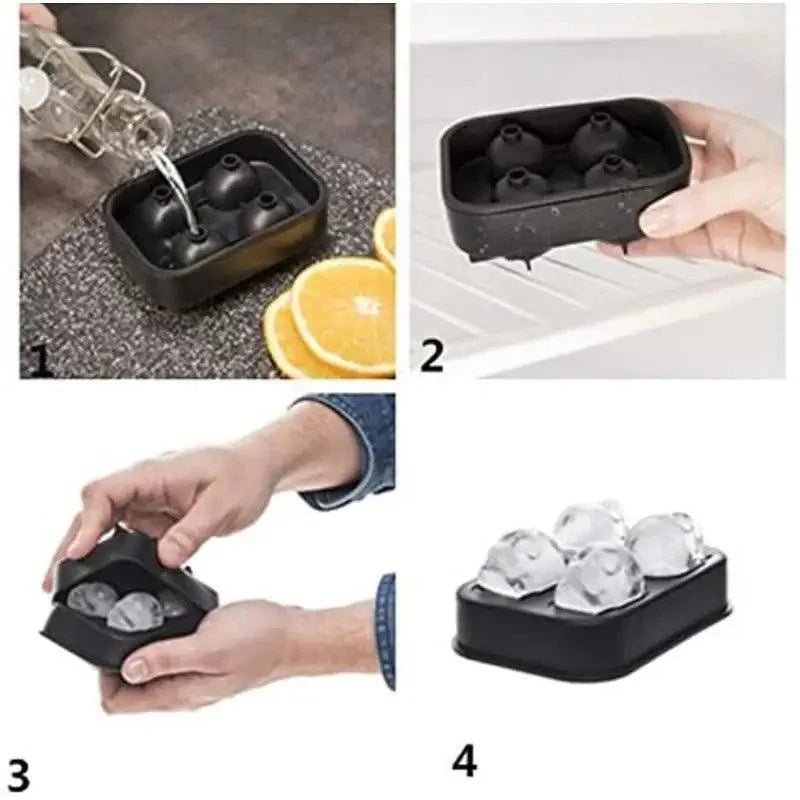 Multifunctional Ice Cube Maker Creative Silica Gel Gun Bullet Skull Shape Tray Mold Home Bar Party Cool Whiskey Wine Ice Cream Bar Tool