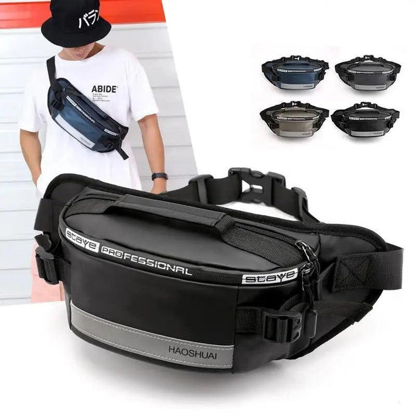 Multifunctional Outdoor Anti-Theft Waist Bag Men Fashionable Waterproof Fanny Pack Adjustable Belt Travel Bag