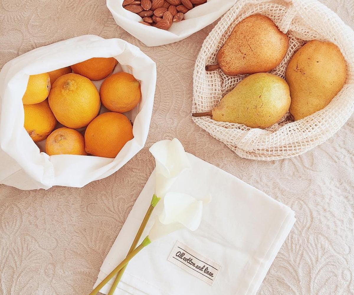 Muslin Bags - Cloth Produce Bags Drawstring