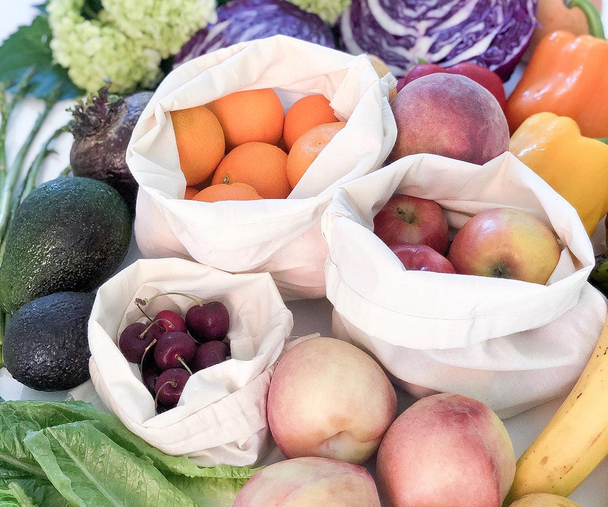 Muslin Bags - Cloth Produce Bags Drawstring