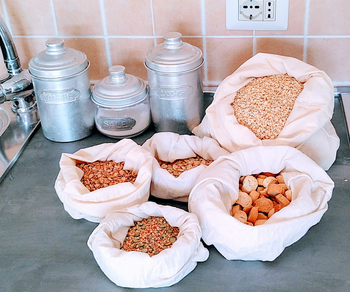 Muslin Bags - Cloth Produce Bags Drawstring