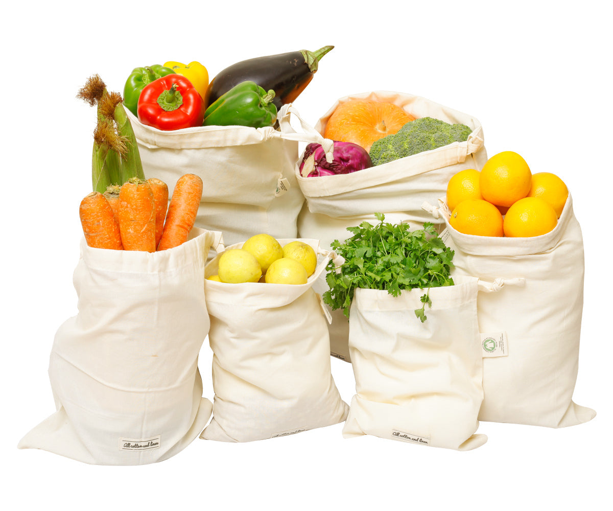 Muslin Bags - Cloth Produce Bags Drawstring