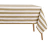 Striped Cotton Linen Tablecloth