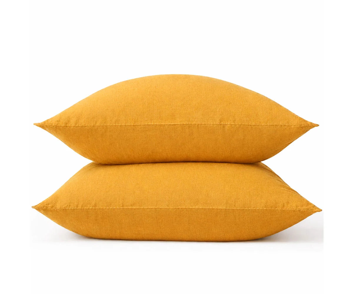 Stonewashed 100% Linen Pillowcases - Set of 2