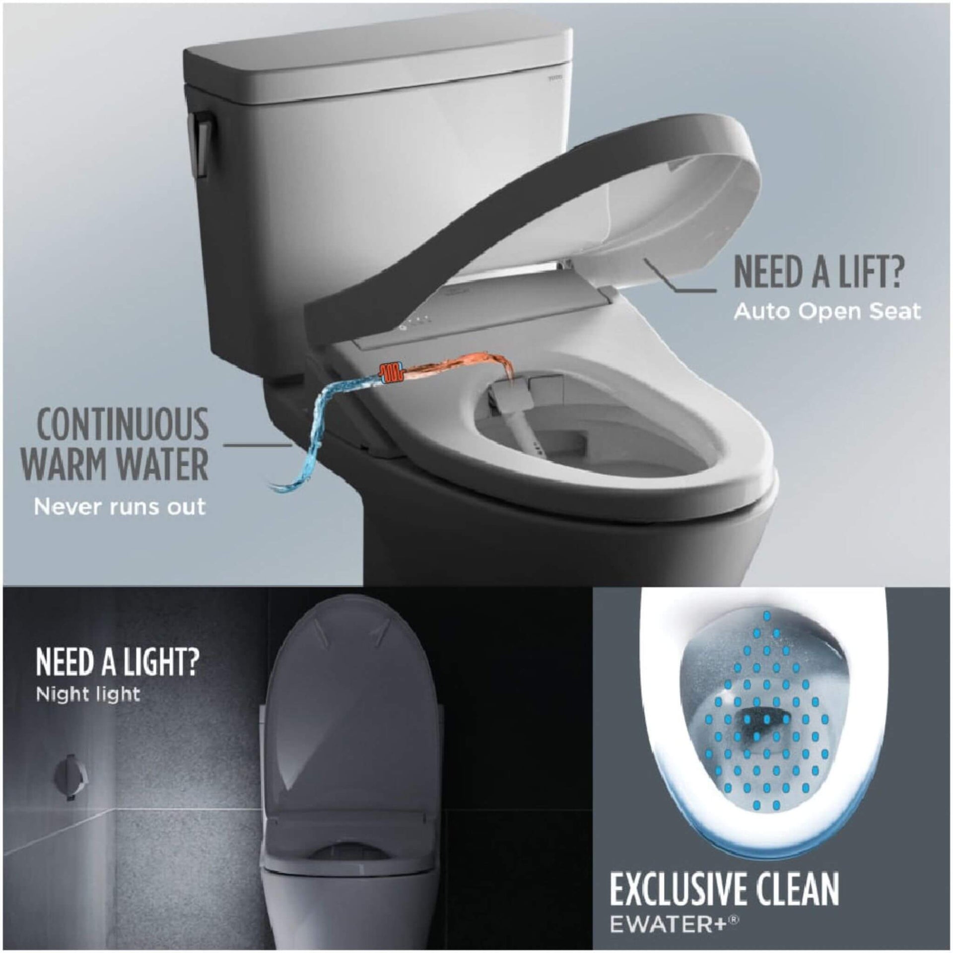 [MW4424726CEFG#01] TOTO Nexus 1.28 GPF Elongated Chair Height Toilet With Washlet S7 (SAK15604)