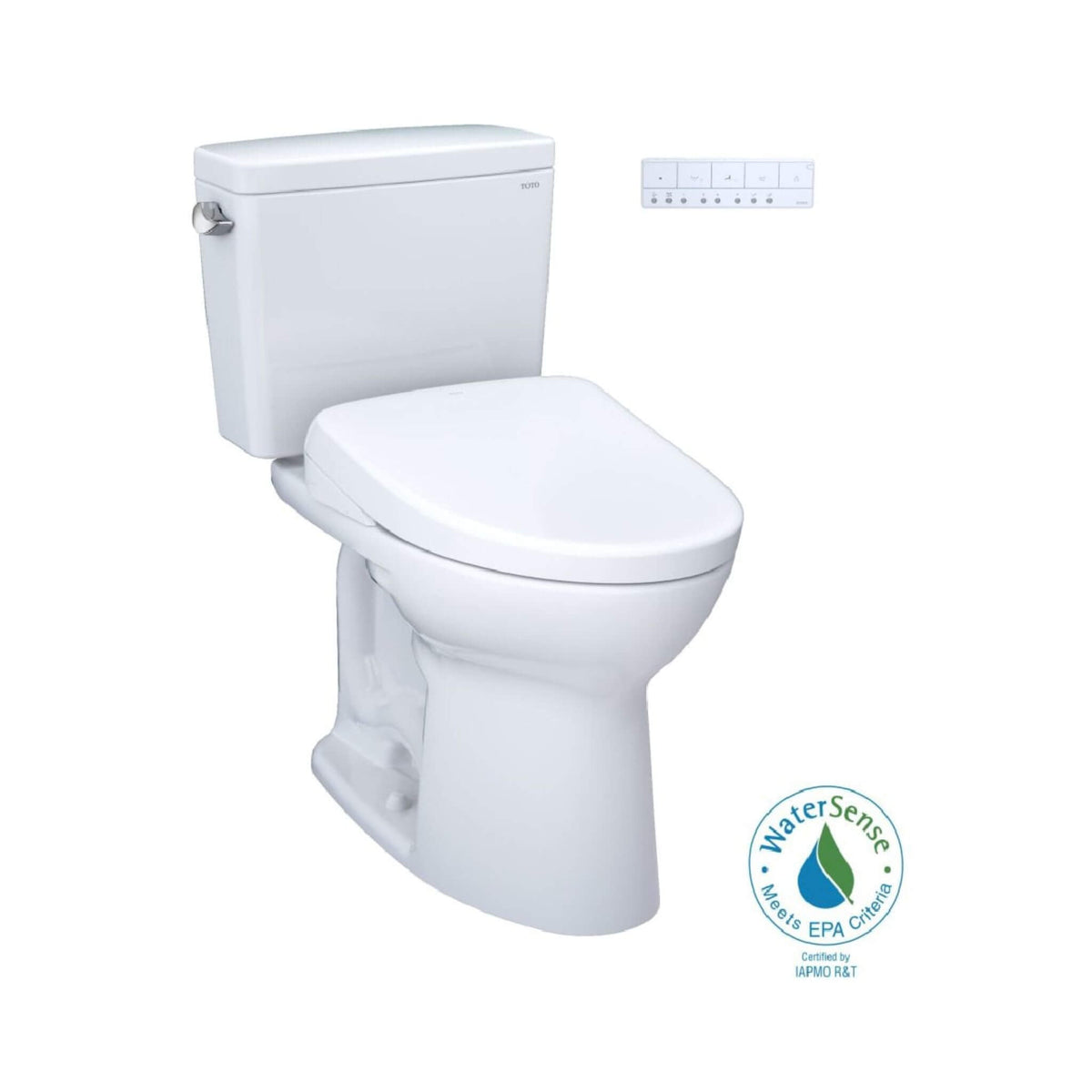 [MW7764726CEFG.10#01] TOTO Drake 1.28 GPF Universal Height Toilet With Washlet S7 Bidet Seat And 10