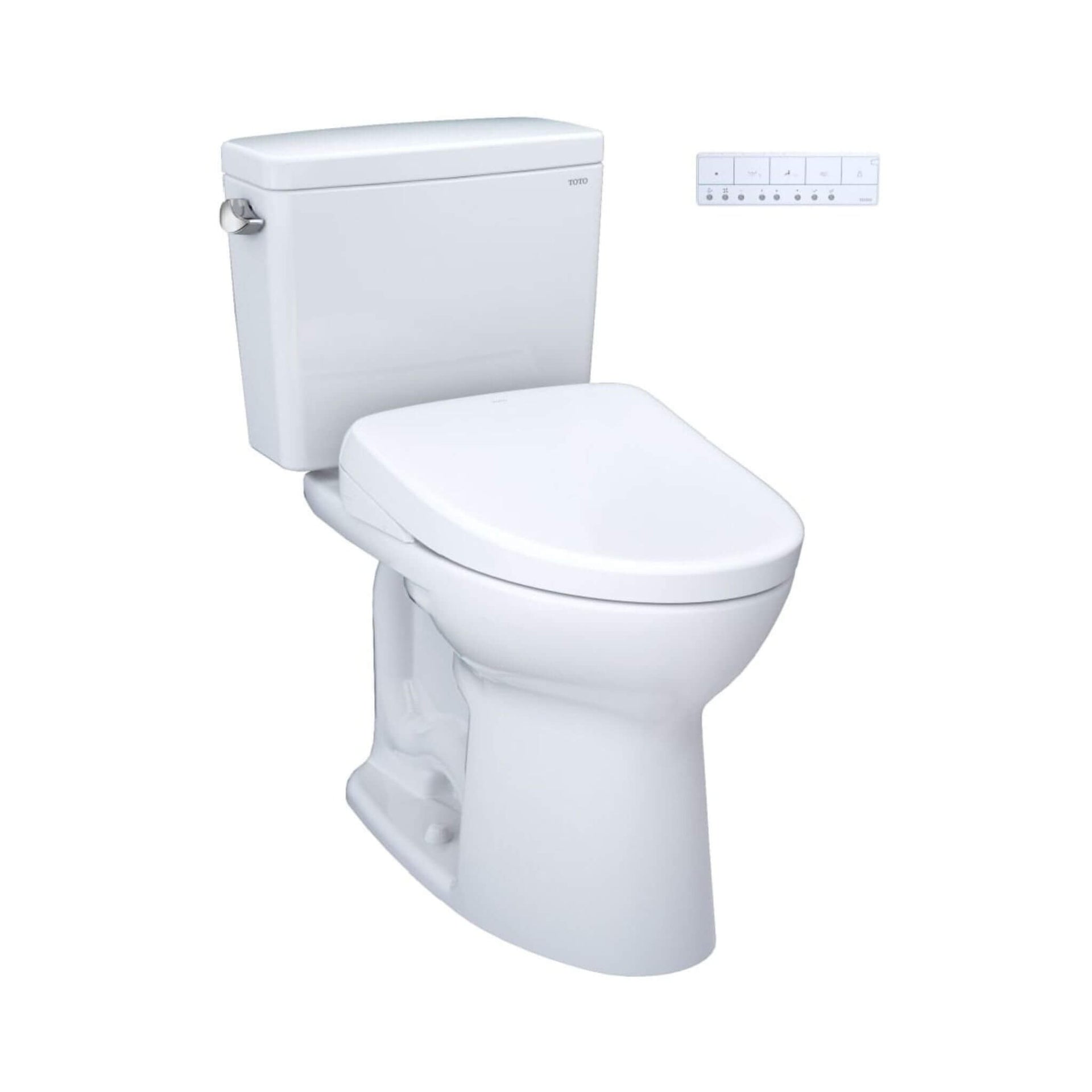 [MW7764726CSFG.10#01] TOTO Drake 1.6 GPF Elongated Chair Height Toilet With S7 Bidet Seat And 10