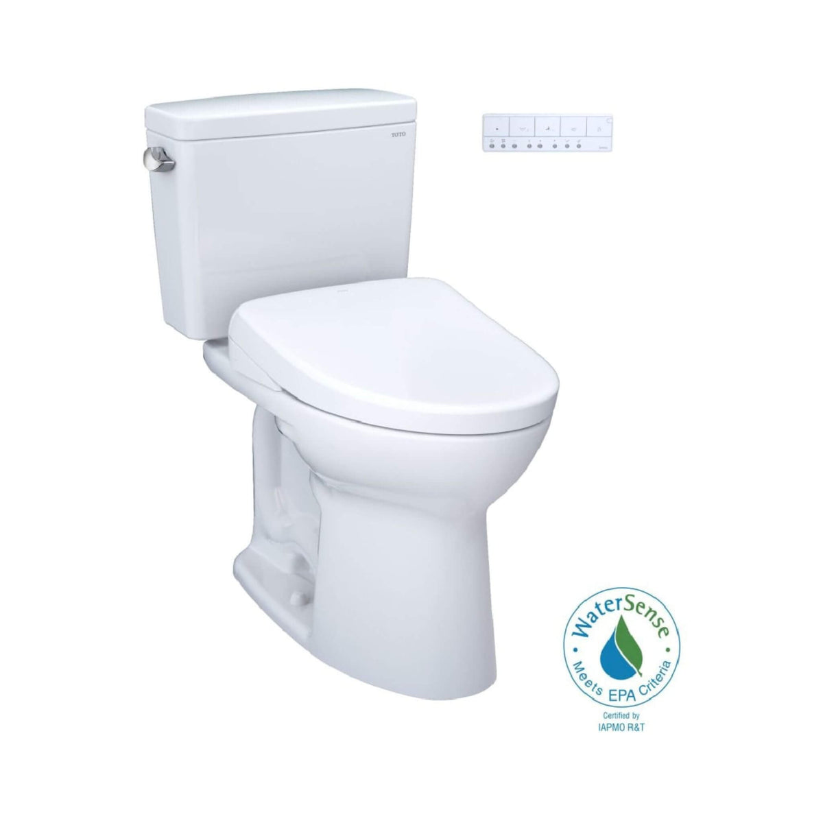 [MW7764736CEFG.10#01] TOTO Drake 1.28 GPF Universal Height Toilet With S7A Auto Open Bidet Seat And 10