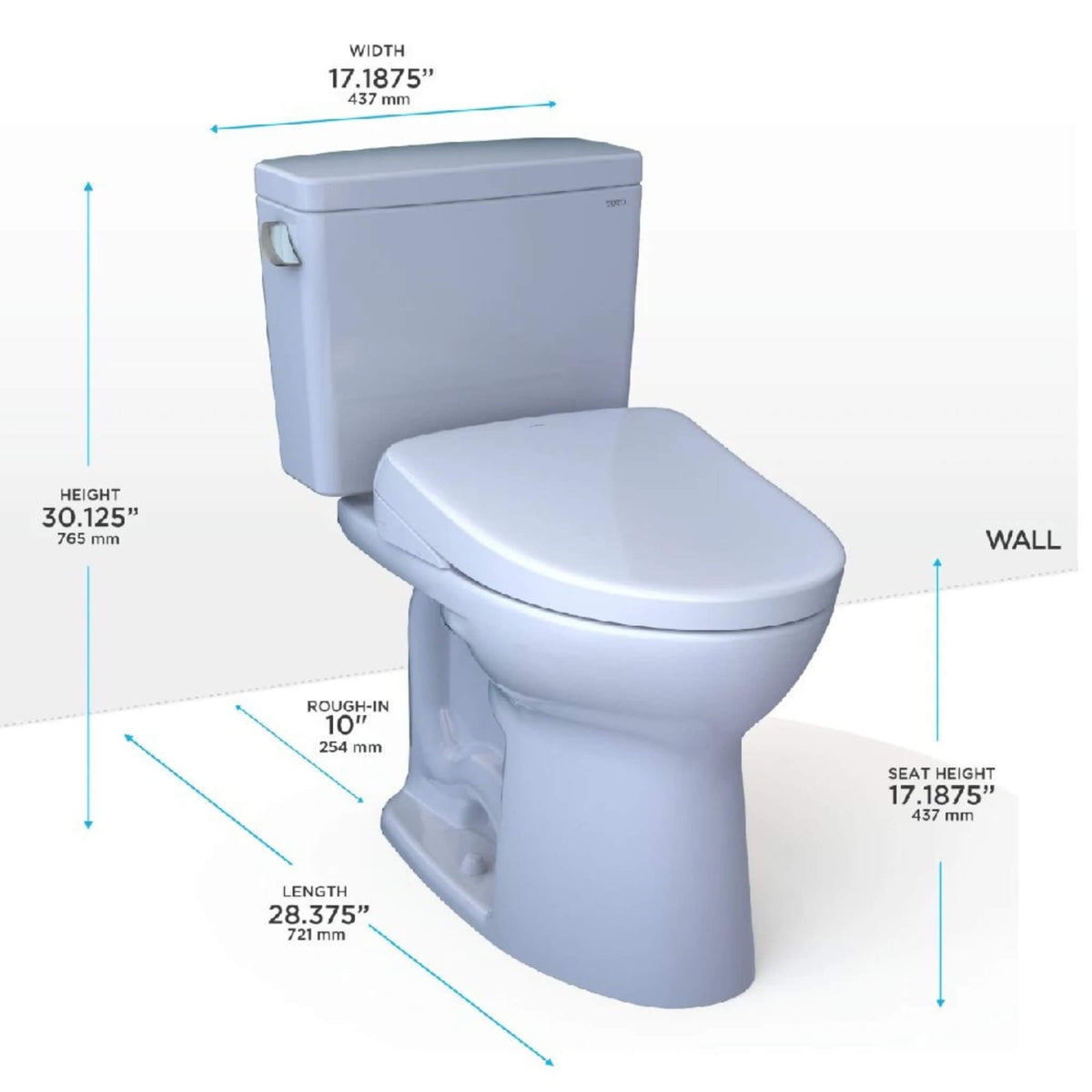 [MW7764726CSFGA.10#01] TOTO Drake 1.6 GPF Universal Height 10