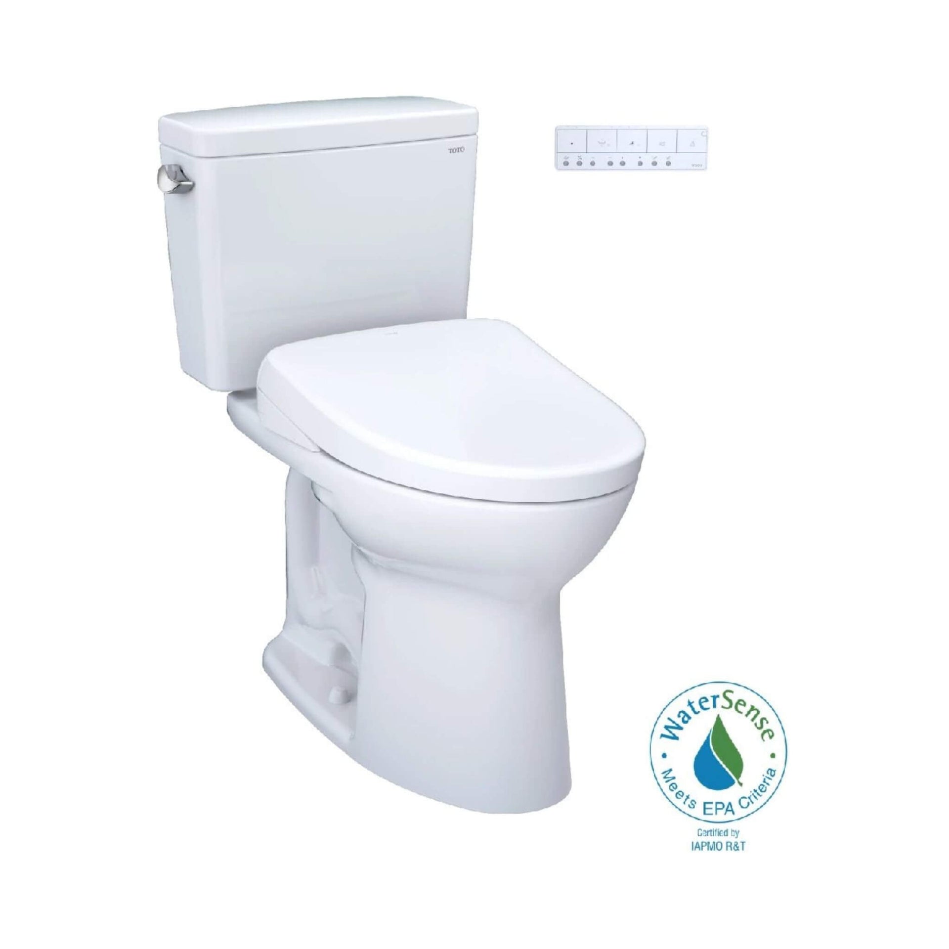 [MW7764736CEGA#01] TOTO Drake 1.28 GPF Elongated Toilet With Washlet S7A Heated Auto Open Bidet Seat (SAK85137)