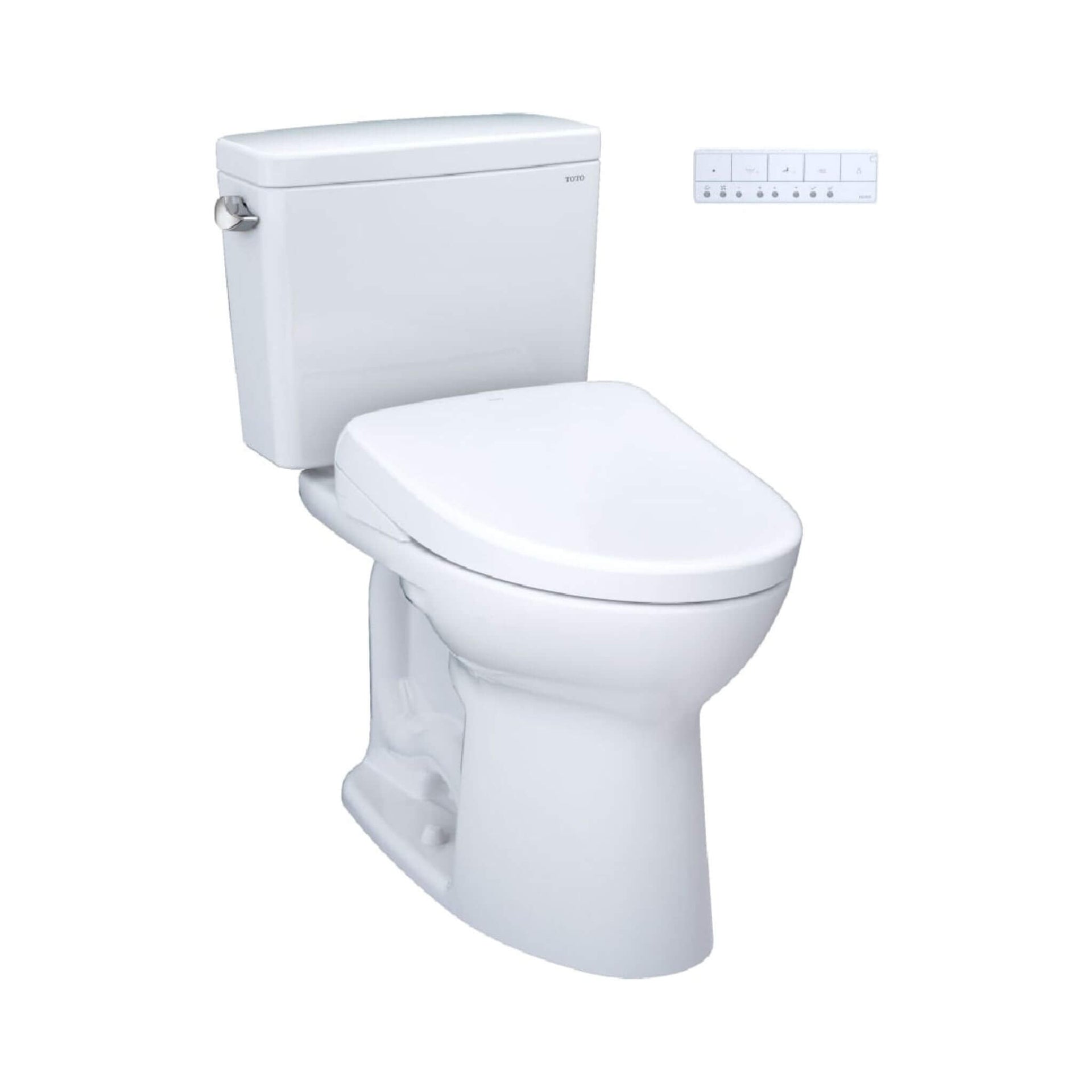 [MW7764736CSFG#01] TOTO Drake 1.6 GPF Elongated Chair Height Toilet W/ Washlet S7A Auto Bidet Seat & EWater+ Technology (SAK56915)