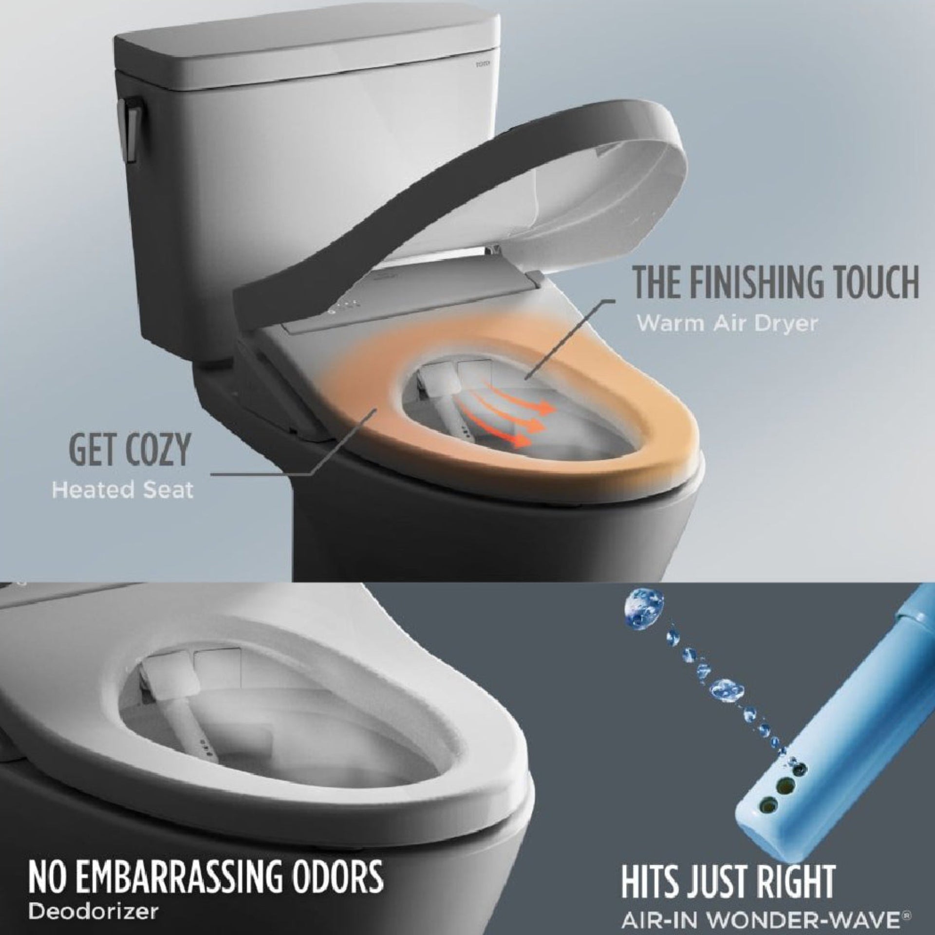 [MW7764736CSG#01] TOTO Drake 1.6 GPF RH Washlet Elongated Bidet Toilet Seat With S7A Auto Open/Close Bidet Seat (SAK75906)