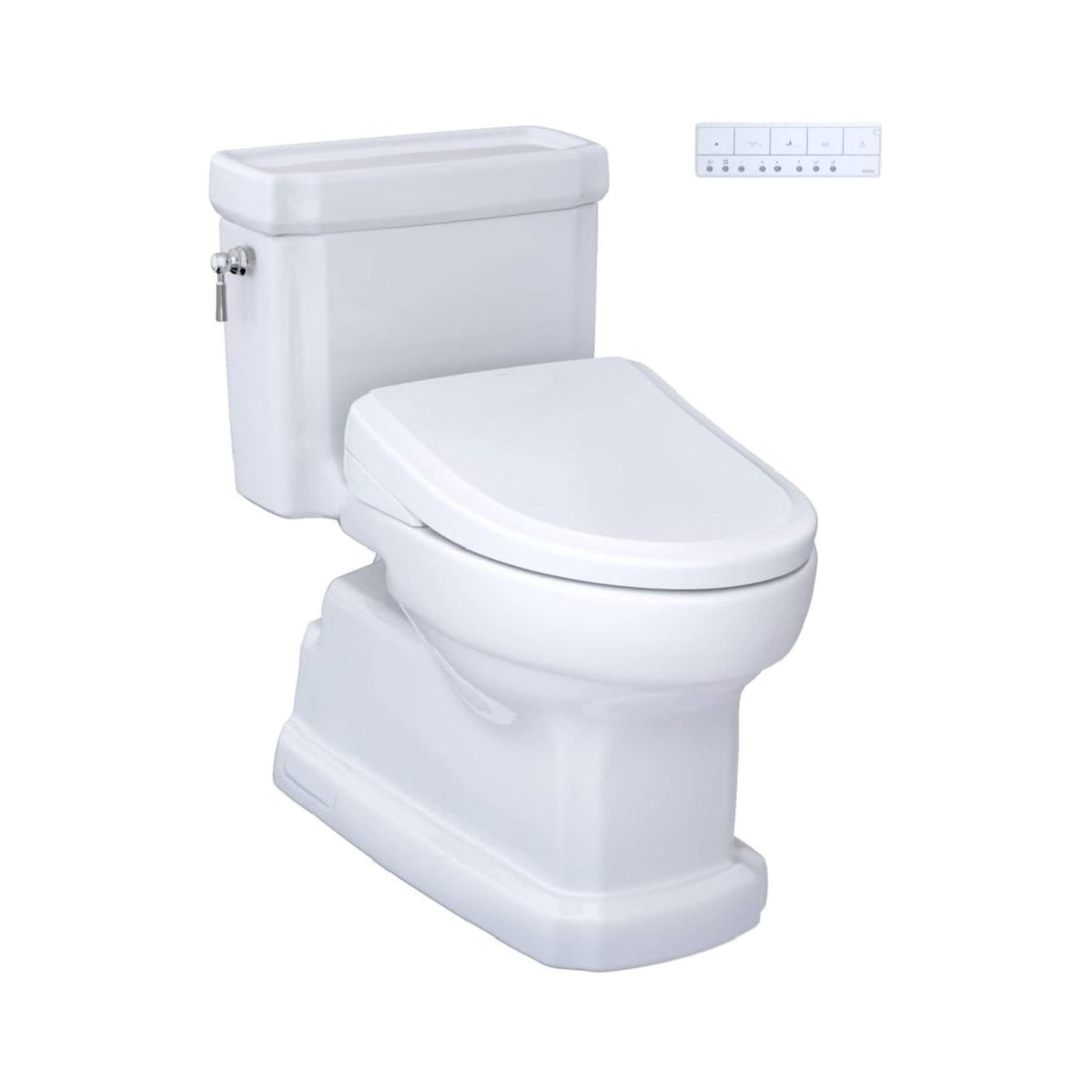 [MW9744734CEFGA#01] TOTO Guinevere 1.28 GPF Elongated Chair Height Toilet With Washlet+ S7A Tornado Auto Flush (SAK41037)