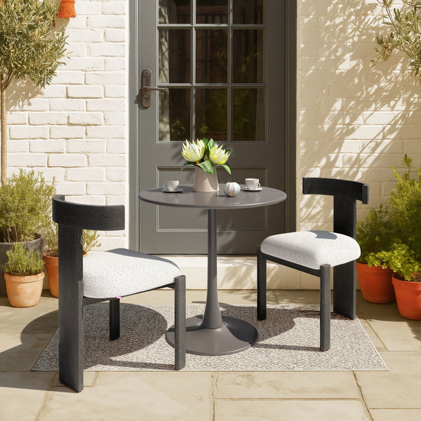 Tiana Dining Chair Black & Beige