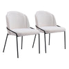 Jambi Dining Chair (Set of 2) Ivory