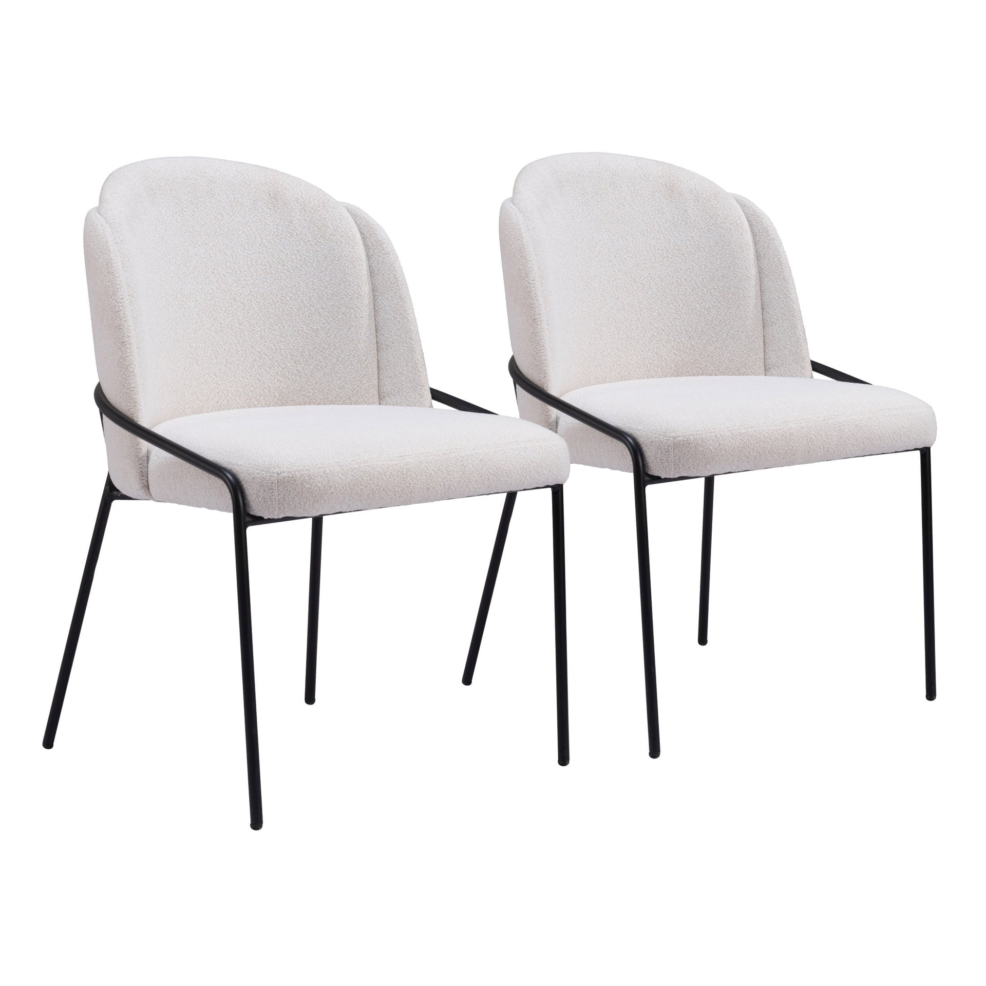 Jambi Dining Chair (Set of 2) Ivory