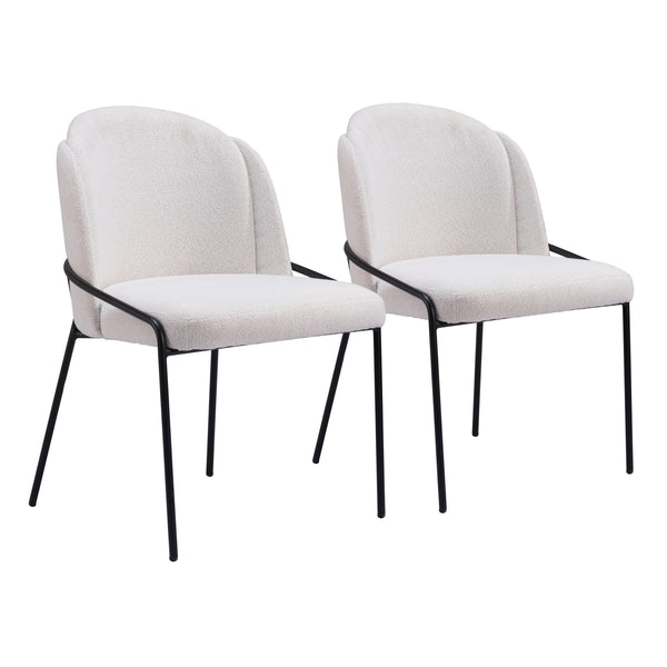 Jambi Dining Chair (Set of 2) Ivory