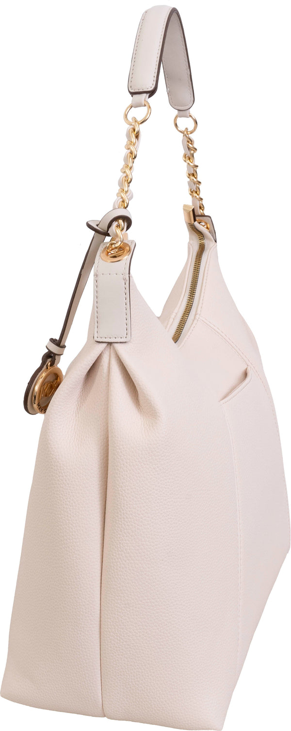 Max Studio Pebble Grain Top Chain Handle Slouchy Hobo Handbag