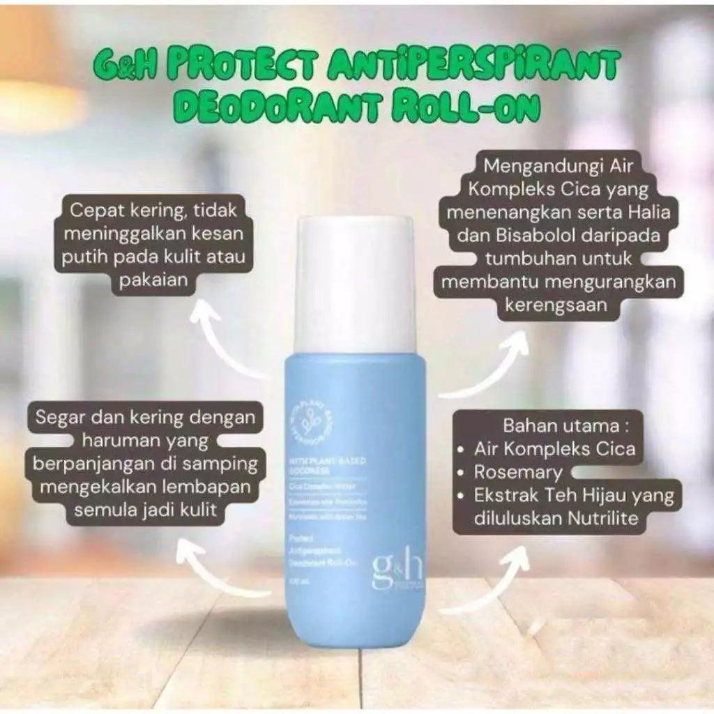 3 bottle G&H Protect+ Deodorant & Anti-Perspirant Roll-On size 100 ml.