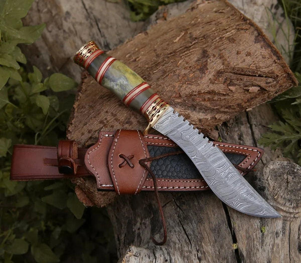 Mythic Kukri Knife with Bone & Brass Handle - Gifts for You 'n Me