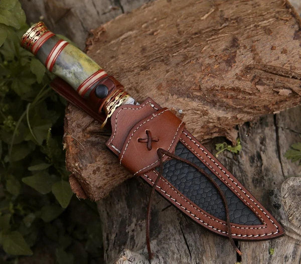 Mythic Kukri Knife with Bone & Brass Handle - Gifts for You 'n Me