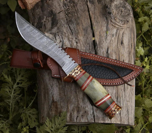 Mythic Kukri Knife with Bone & Brass Handle - Gifts for You 'n Me