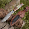 Mythic Kukri Knife with Bone & Brass Handle