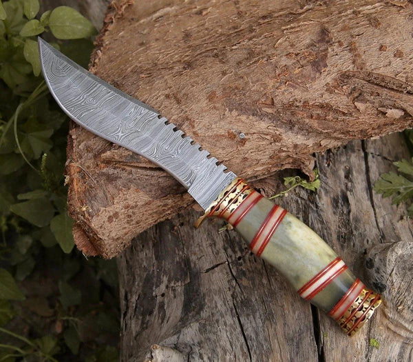 Mythic Kukri Knife with Bone & Brass Handle - Gifts for You 'n Me