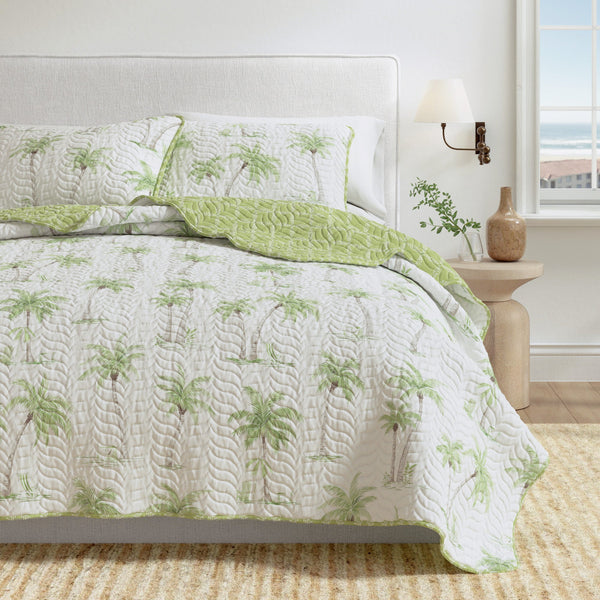 West Palm Trees Coastal Quilt Set - Coronado Collection