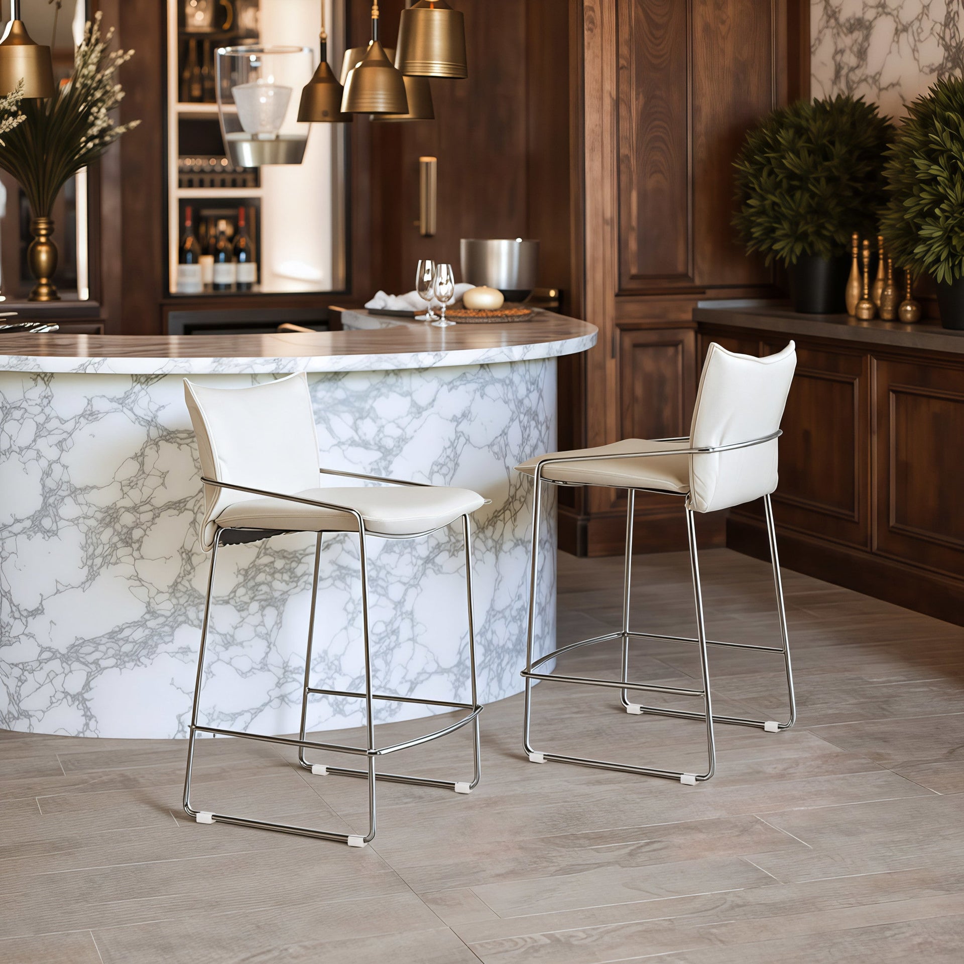 Pola Counter Stool White