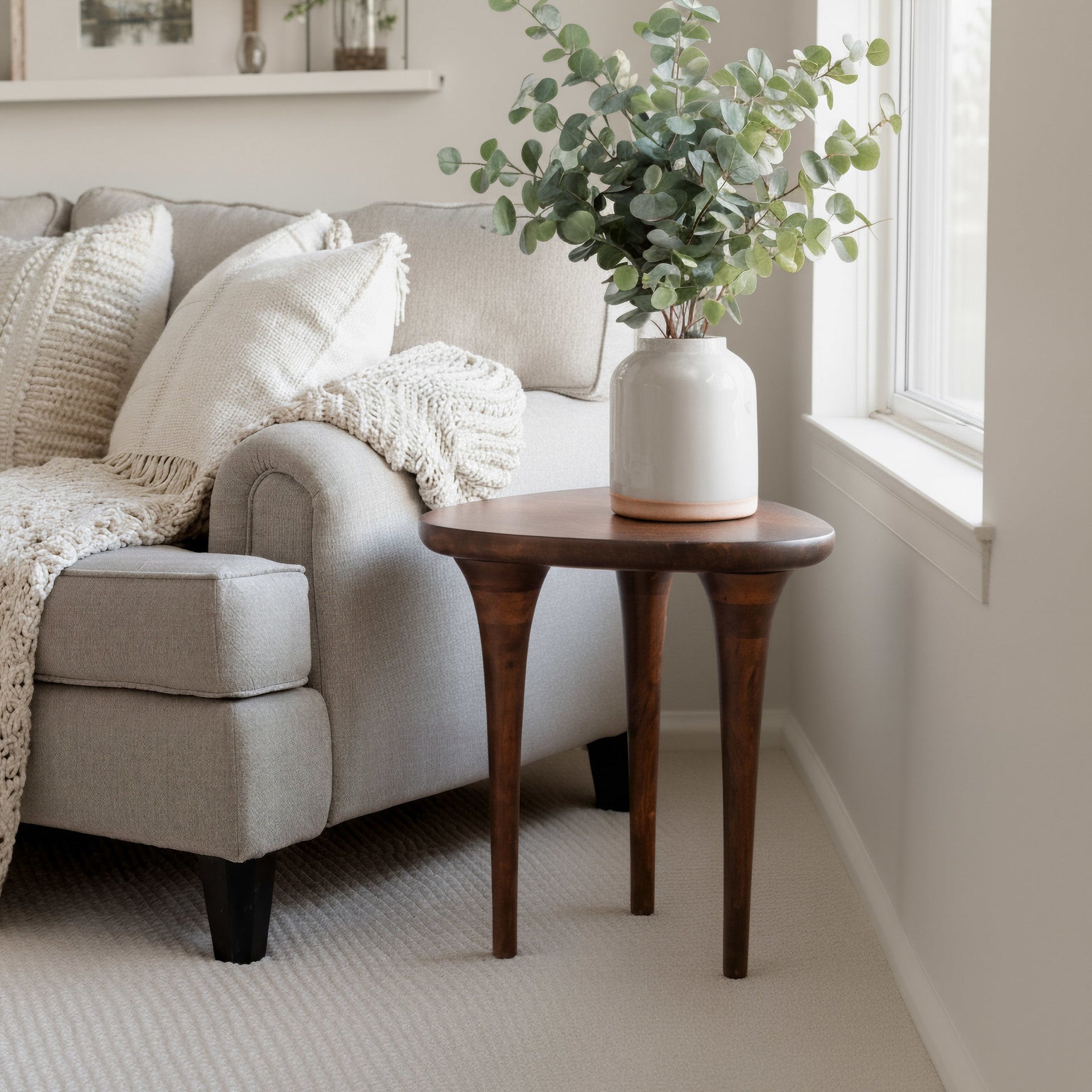 Spiker Side Table Walnut