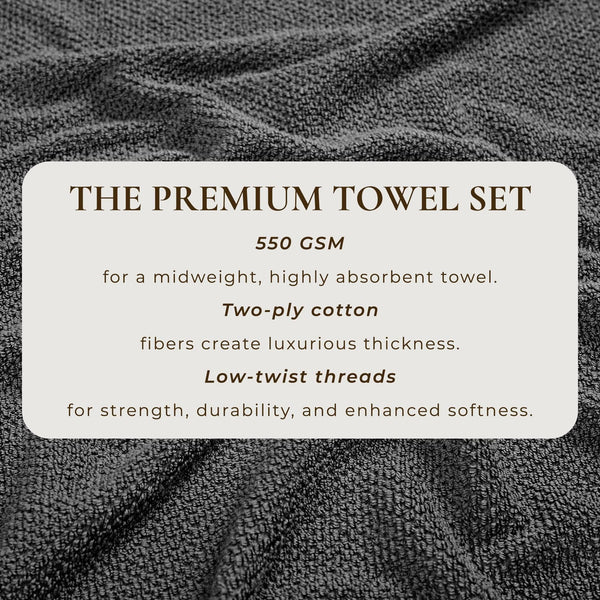 Cotton Textured Bath Towel Set - Acacia Collection