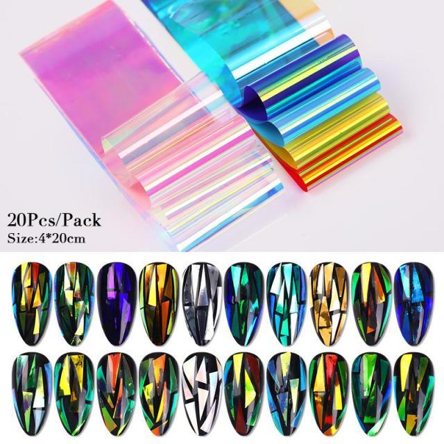 Nail Foils Marble Flower Series Iridescent Nail Art Transfer Sticker Paper Slider Nail Water Decal Design Manicures Decorations  Art Manicures Decoration New Gold Nail Transfer Foils for Nail Arts Nails Supply Holographic Effect Nail Art Foil Stickers Hol