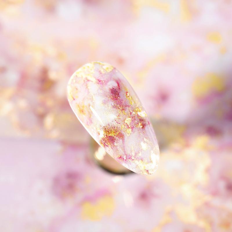 Nail Foils Marble Flower Series Iridescent Nail Art Transfer Sticker Paper Slider Nail Water Decal Design Manicures Decorations  Art Manicures Decoration New Gold Nail Transfer Foils for Nail Arts Nails Supply Holographic Effect Nail Art Foil Stickers Hol