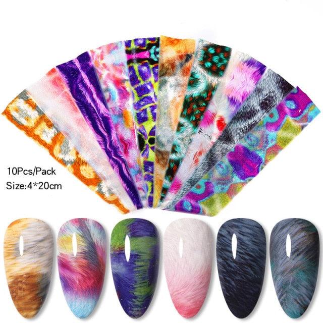 Nail Foils Marble Flower Series Iridescent Nail Art Transfer Sticker Paper Slider Nail Water Decal Design Manicures Decorations  Art Manicures Decoration New Gold Nail Transfer Foils for Nail Arts Nails Supply Holographic Effect Nail Art Foil Stickers Hol