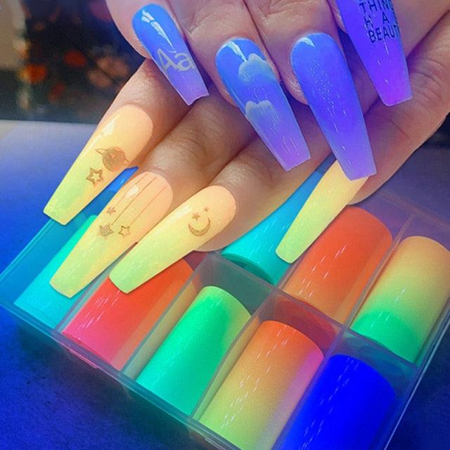 Nail Foils Marble Flower Series Iridescent Nail Art Transfer Sticker Paper Slider Nail Water Decal Design Manicures Decorations  Art Manicures Decoration New Gold Nail Transfer Foils for Nail Arts Nails Supply Holographic Effect Nail Art Foil Stickers Hol