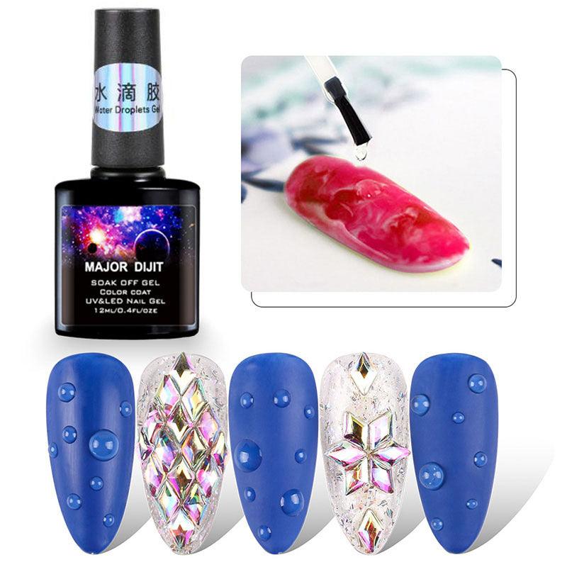 Nail Gel Polish In Style Water Droplets UV Fashion Nail Art Decoration Luxury Womens Design For Girls and Women Fashion Nail Gel