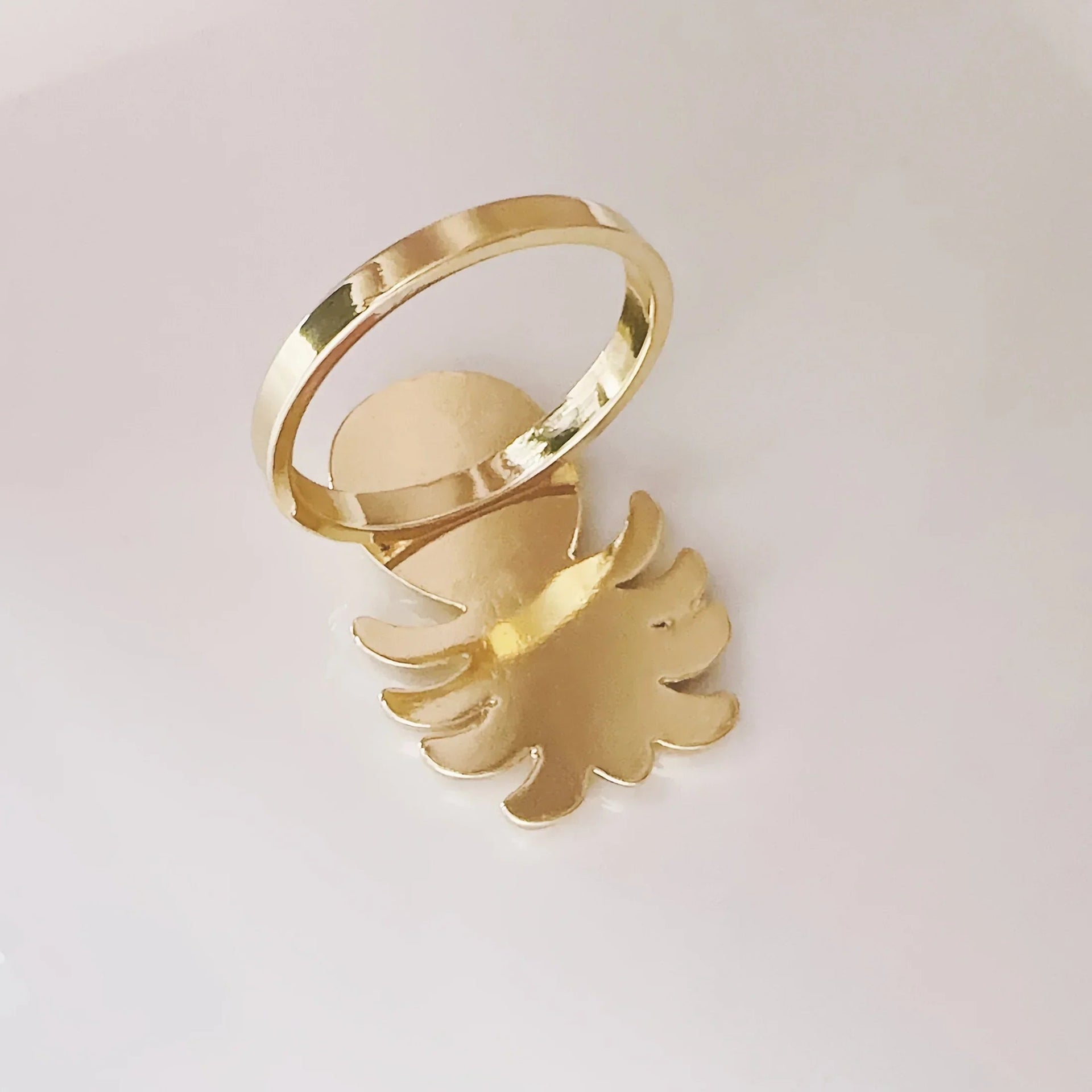 Napkin Rings - Golden Zinc Alloy Pineapple