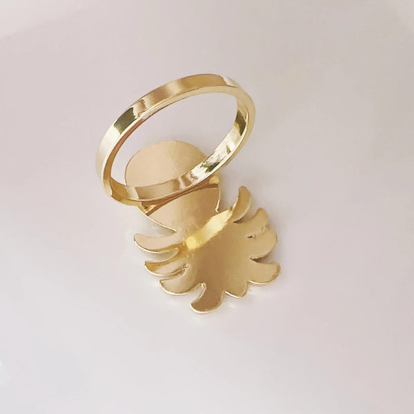 Napkin Rings - Golden Zinc Alloy Pineapple