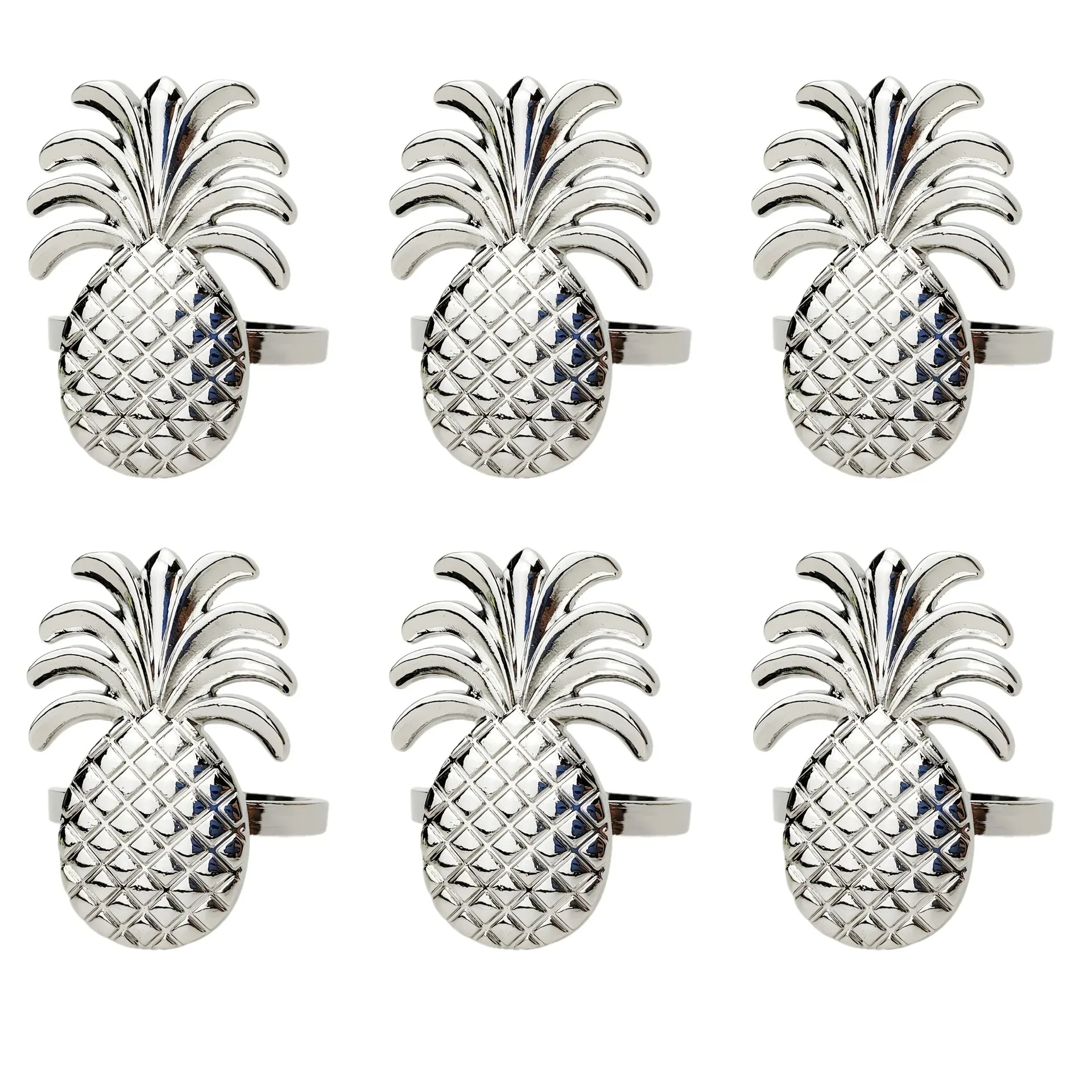 Napkin Rings - Golden Zinc Alloy Pineapple