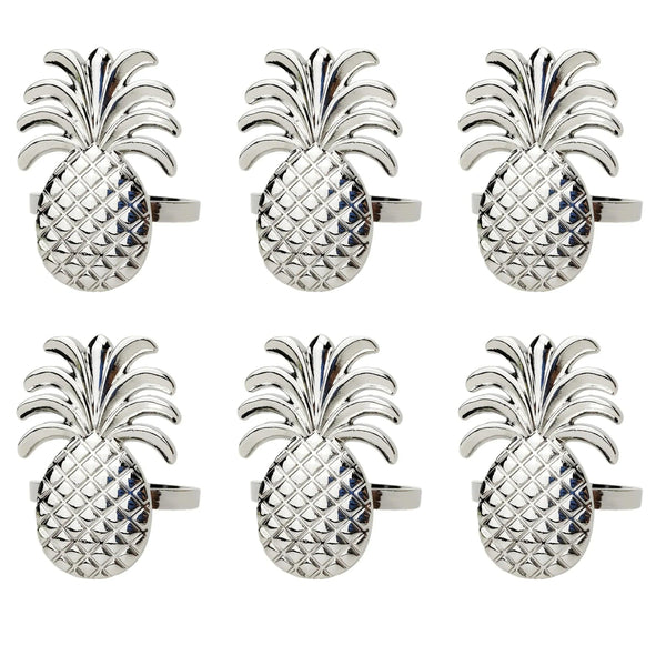 Napkin Rings - Golden Zinc Alloy Pineapple