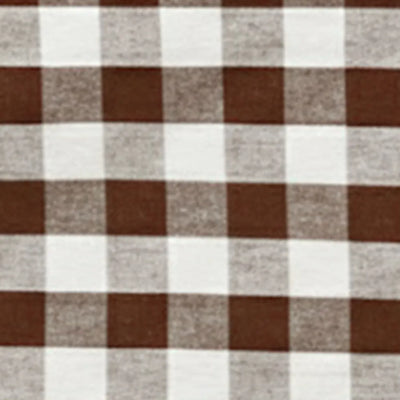 Brown Round Tablecloth - Plaid