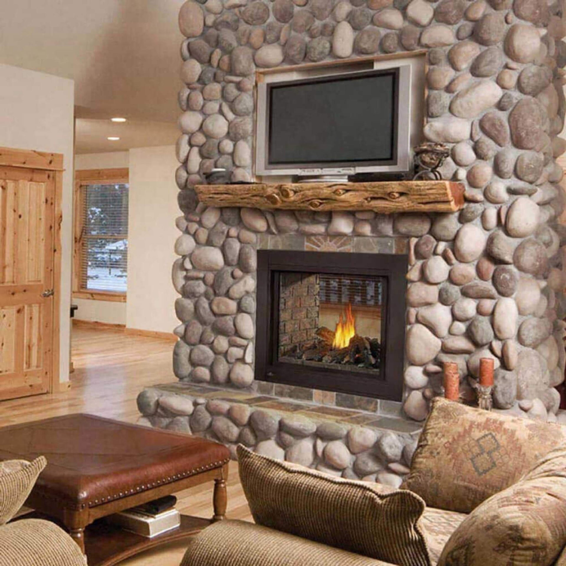 Napoleon Ascent 43-Inch Multi-View 3-Sided Glass Ember Bed Direct Vent Natural Gas Fireplace [BHD4PGN] (SAK62815)