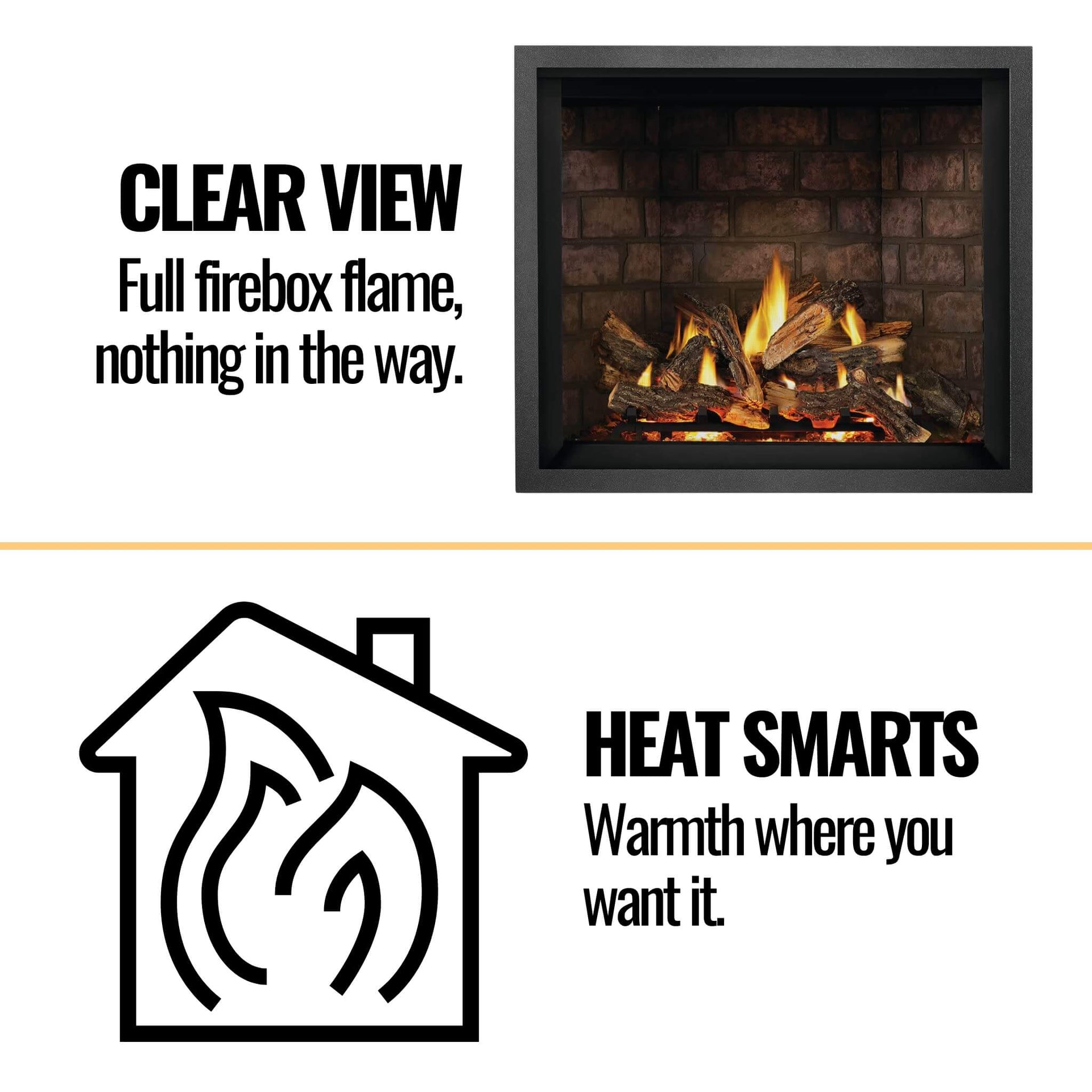 Napoleon Elevation X 42 Direct Vent Electronic Ignition Propane Gas Fireplace, 44